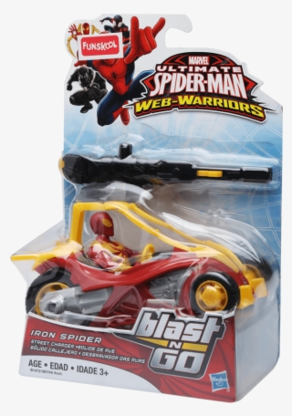 Boys Ultimate Spider-man With Car And Launcher - Iron Spider Web Shooters 3d Print