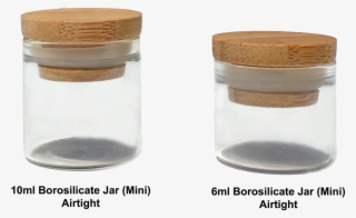Glass Jars With Lid For Coffee Beans, Candles, Medical - Wood