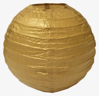Gold Ribbed Paper Lanterns - Paper Lantern