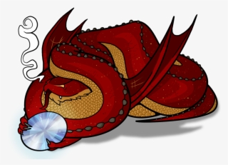 A Little Transparent Smaug-ling And His Arkenstone - Illustration