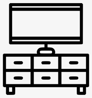 Tv Stand Svg Png Icon Free Download - Clip Art