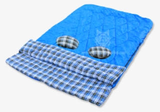 Queen Size 2 Person Flannel Sleeping Bag - Towel
