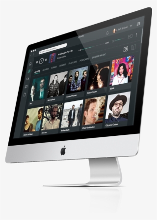 Mac With Younity Music Menu Ui - Led-backlit Lcd Display