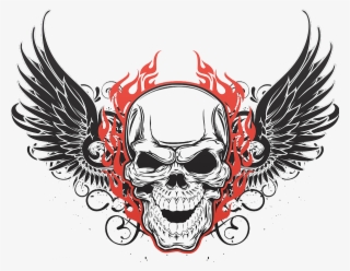 Floral Skull Tattoo PNG & SVG Design For T-Shirts