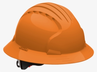 Orange Full Brim Hard Hat With Ratchet Suspension Image - Hard Hat