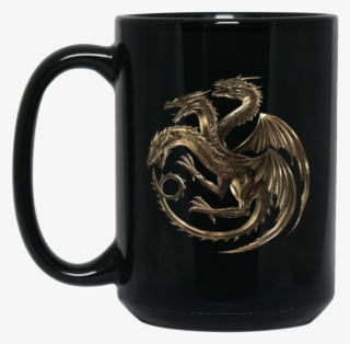 House Targaryen Gold Dragon Sigil V2 Bm15oz 15 Oz - Game Of Thrones Dragon Seal