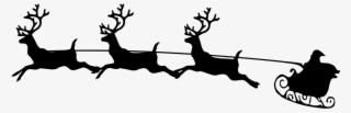 Santa's Sleigh - Isolated - Merry Christmas Christmas Illustration