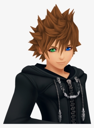 Switches Roxas' Hair And Eyes With Yuna's - Sims 4 Kingdom Hearts Hair Cc