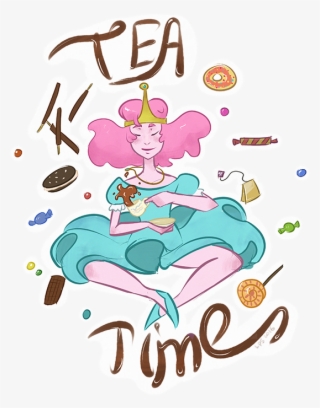 Четыре Стикера С Принцессой Бубльгум Adventure Time, - Стикеры Принцесса Бубль Png