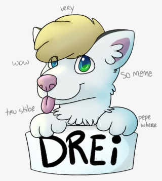 Drei Badge - Cartoon