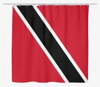 Trinidad Shower Curtain - Flag Of Trinidad And Tobago