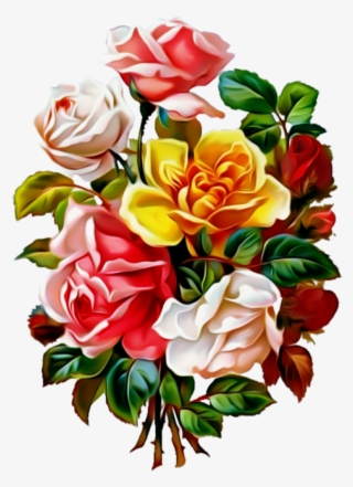 Rose Images, Flower Images, Art Images, Rose Pictures, - Png Клипарт Розы