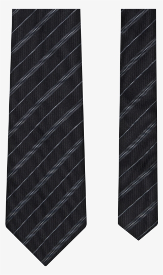 Black Stripe Tie 7cm - Plaid