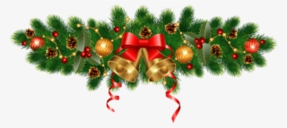 Free Png Christmas Golden Bells And Ornaments Decoration - New Year 2019 Png