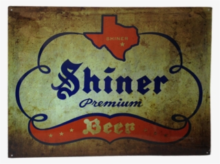 Metal Cotton Ball Sign - Shiner Bock Beer Shine