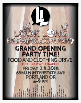 Look Long Brewing Company Grand Opening Party Time