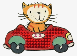 Free Png Download Poppy Cat In A Car Clipart Png Photo - Cartoon