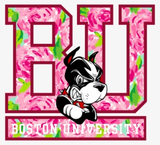 Boston University Wearing Lilly Pulitzer Click The - Boston University Terriers