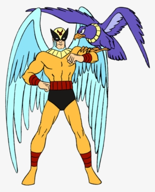 Avenger Sitting On Birdman's Arm-ycw2603 - Birdman Hanna Barbera