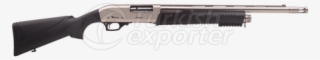 605 Silver Pump Action Shotgun - Firearm