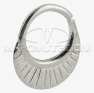 Silver Indian Ornament Septum Ring Septum - Circle
