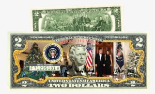Get 50% Off The Brand New Donald & Melania Trump Christmas - 2 Dollar Bill