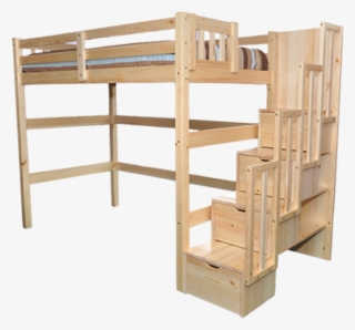 Stairway Single Loft Bed Encore - Single Loft Bed With Steps