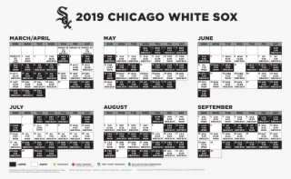 Game Times And Television Networks Are Subject To Change - Chicago White Sox 2019 Schedule