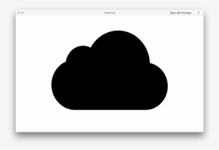 The Icloud Logo As Shown In A Preview Window On Os - Heart