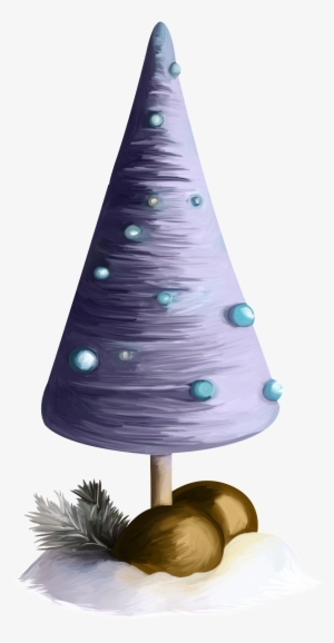 Hand Painted Face Cartoon Christmas Tree Png Transparent - Cartoon