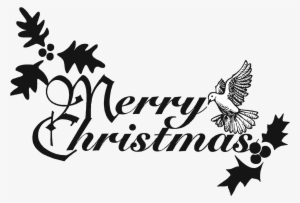 Christian Merry Christmas Clipart - Black And White Christmas Borders Powerpoint