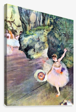 dancer with a bouquet of flowers by degas canvas - edgar degas dancer with a bouquet of flowers art print