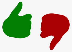 Clipart - Thumbs Up And Down Png