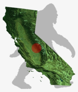 California Bigfoot Map - California Map Of State