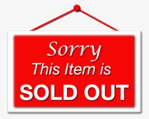 Sold-out - Sorry Sold Out Transparent
