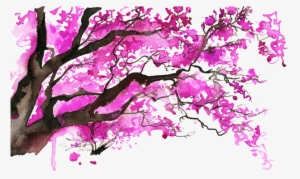 Japanese Blossom Trees Painting