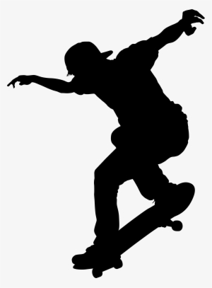 skateboarding clip png - skateboarding silhouette vector