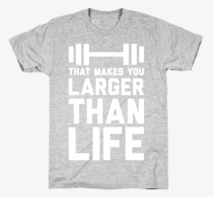 Larger Than Life T-shirt - Wednesdays We Wear Pink T Shirt