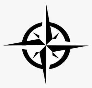 White Compass Rose Clip Art - Vector Compass