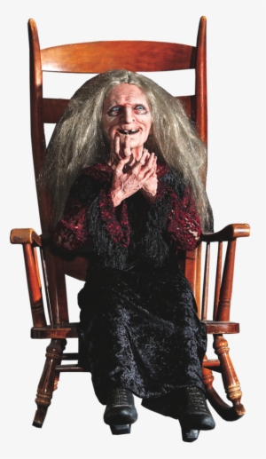 Creepy Witch Png Free Download - Laughing Hag Animated Prop