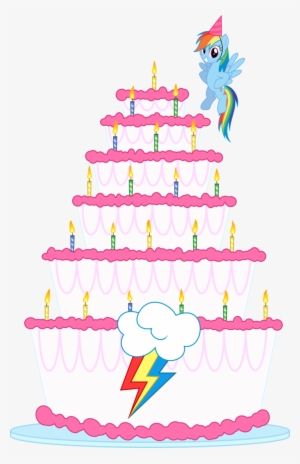 Fanmade Rd Birthday Cake By Gezawatt-d750v4g - My Little Pony Birthday Png