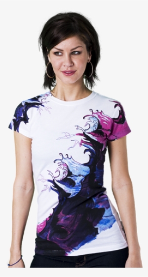Buy This Watercolor Waves T-shirt At Design By Humans - Shirt