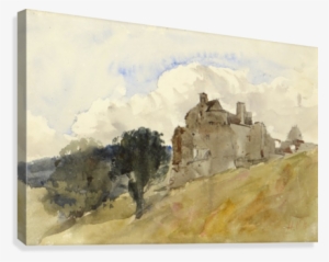 Neidpath Castle Canvas Print - Hercules Brabazon Brabazon