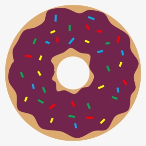 Donut Vector Watercolor - Donuts Purple Clip Art