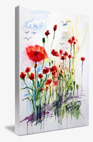 Tall Red Poppies Flower Field By Ginette Callaway - Poppy