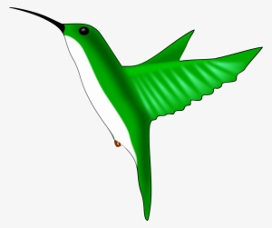 Clipart - Green Hummingbird Clip Art
