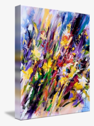 "abstract Flower Painting" By Mario Zampedroni - Mario Zampedroni