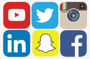 Facebook Twitter Instagram Icons Png - Social Media Logos Transparent
