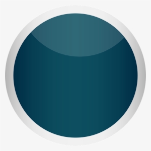 Blue Button With Grey Border - Circle