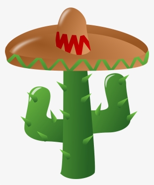 Cactus Wearing A Sombrero Clip Art At Clker - Cinco De Mayo Png
